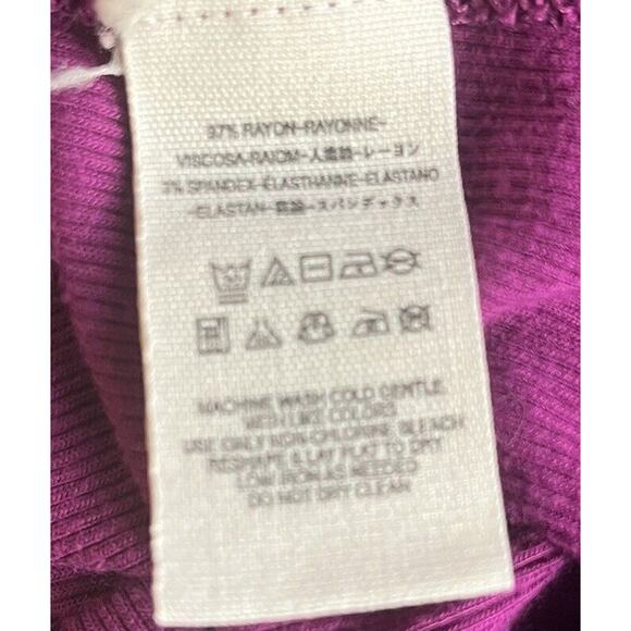 Free People Berry On Rewind Layering Top L Ruffle Sleeve Detail - Picture 7 of 7